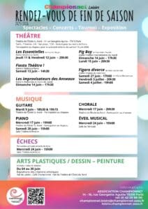 AFFICHE rendez-vous de fin de saison ACL25-26