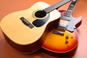 Firefly_Guitare sèche et éleclectrique ton orangé 286101